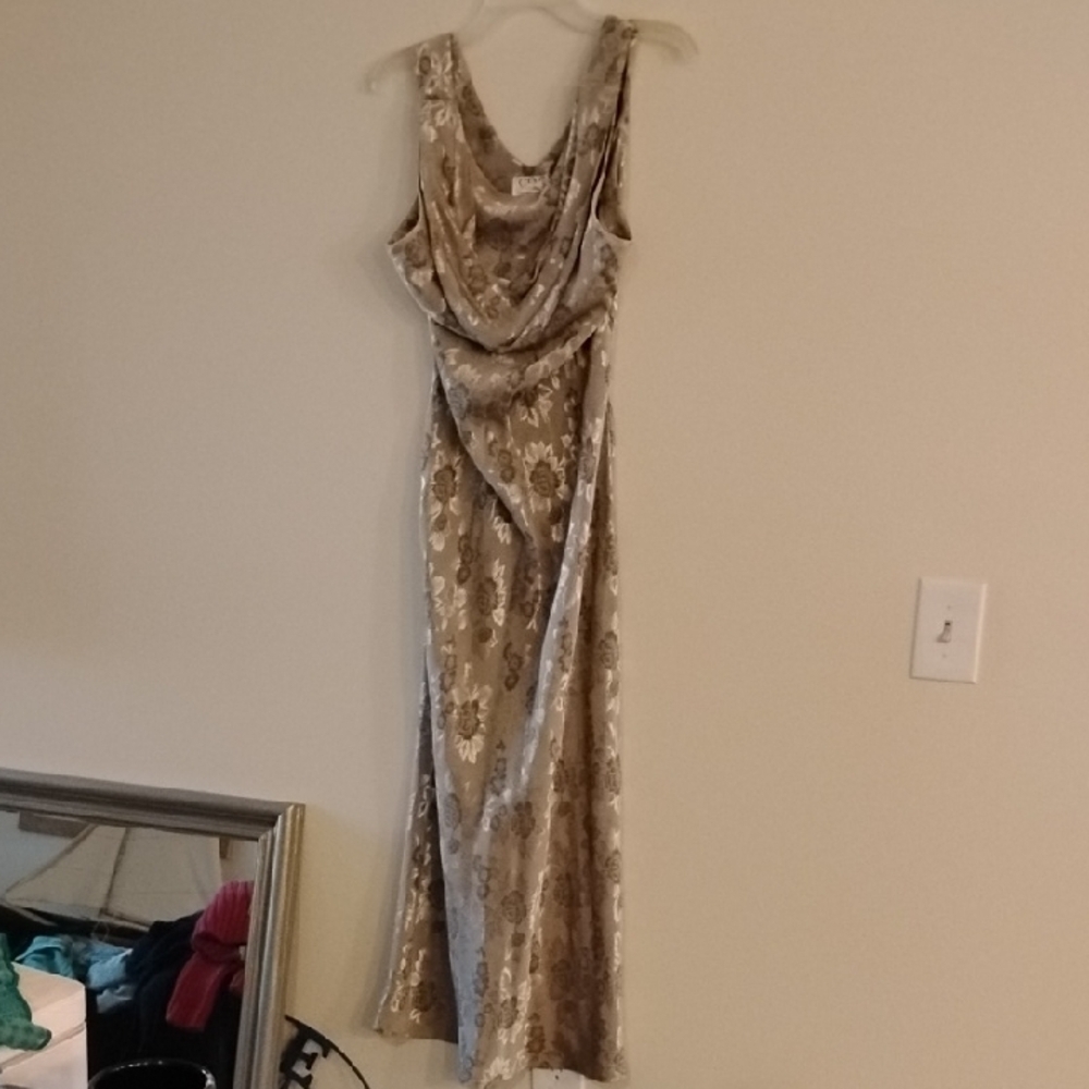 Floral Draped Dress